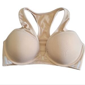 VICTORIA'S SECRET PINK Nude Push-Up Racer-Back‎ Bra Size 32DD